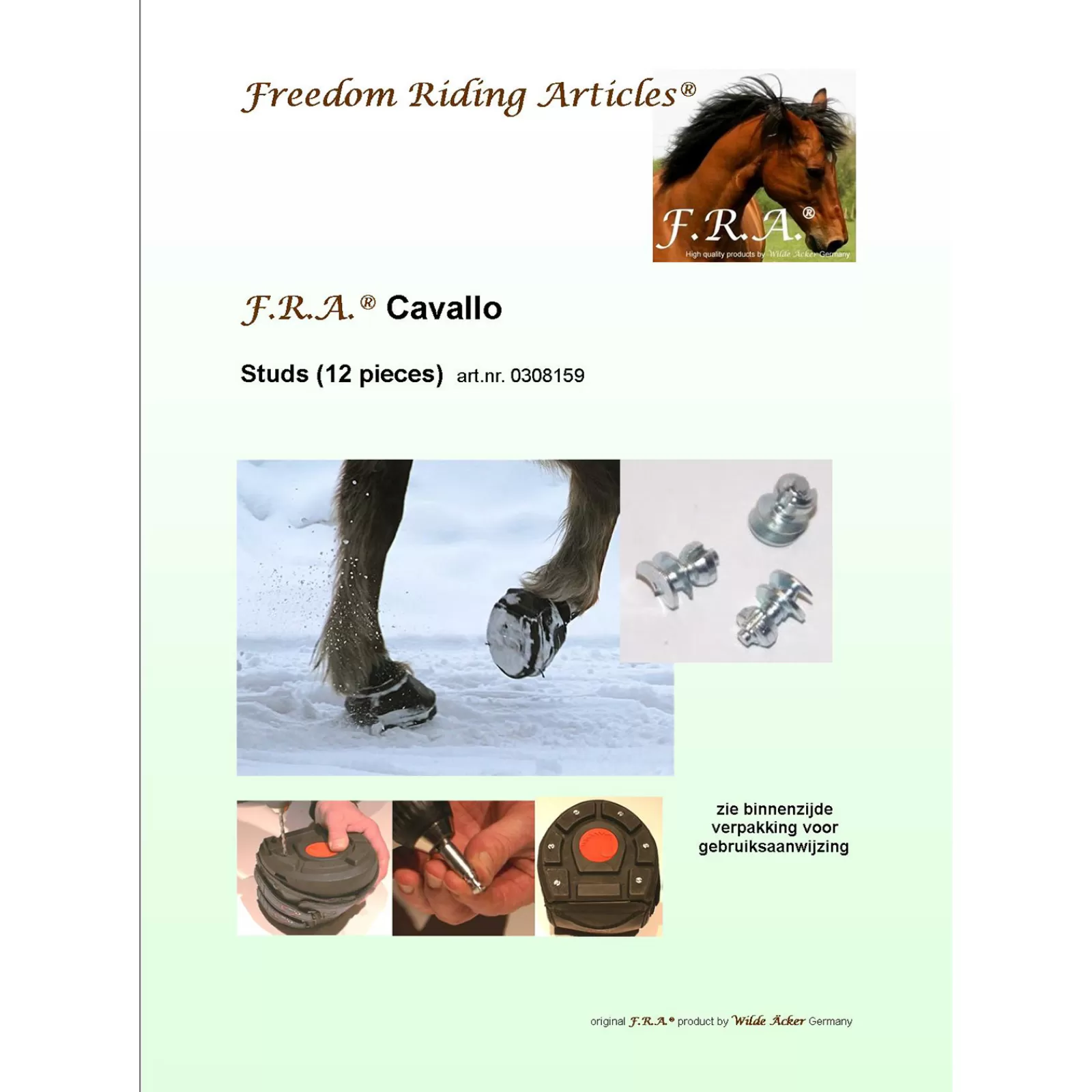 cavallohorseriderfr F.R.A. Cavallo Kalkoenenset, 12 Stuks- Hoefschoenen