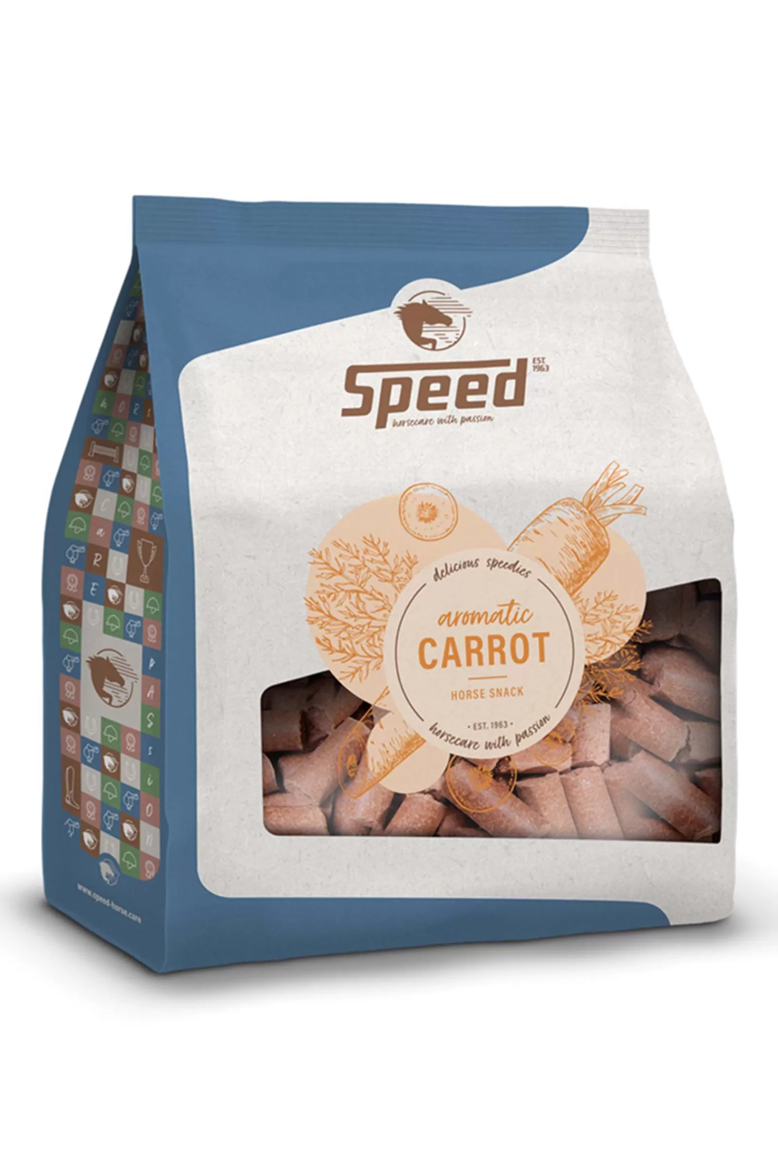 New speed Carrot Delicious ies, Treats, 5Kg White/Blue